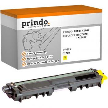 Prindo Tonerpatrone gelb HC (PRTBTN246Y) kompatibel mit TN-246Y