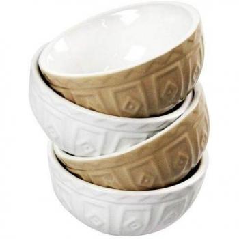 Mason Cash Cane Collection Set of 4 Mixing Bowls Beige