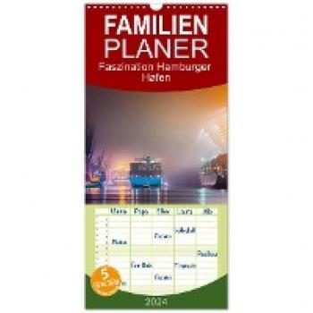 Wandkalender Familienplaner 2024 Hamburger Hafen