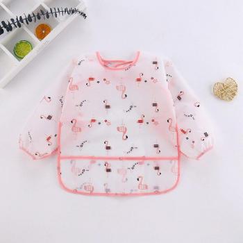 Bavoir imperméable à manches longues avec poche pour bébé