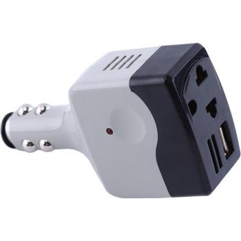 Convertidor de Corriente de Coche 12V/24V a 220V con Puerto USB