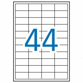 Etiquetas Adesivas 48,5x25,4mm 22000 Unidades A4