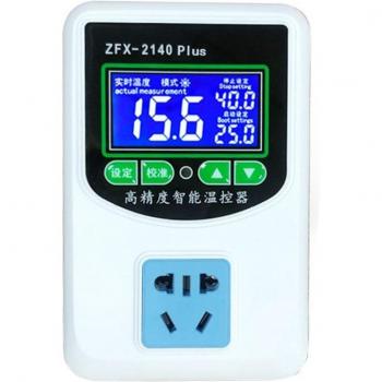 Termostato digital Ligent con pantalla LED y enchufe para invernadero (3500W, tipo EE. UU.)