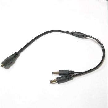 Fuente Alimentación 12V CC Hembra a 4 Vías + Cable 5.5x2.1mm