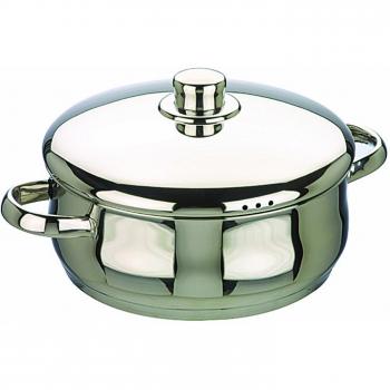 Pentola in acciaio inox con coperchio Oslo 24 cm Ibili