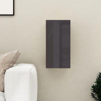 VIDAXL Mobile tv, Armadietti a per tv Grigio Lucido 30,5x30x60 cm