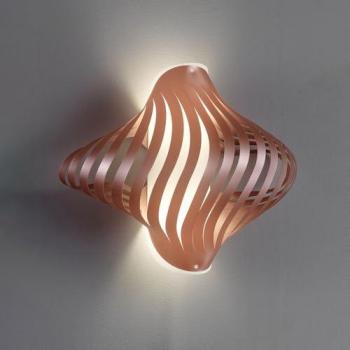 Applique Plafoniera Shell 2 Luci in Polilux Rame – Made in Italy