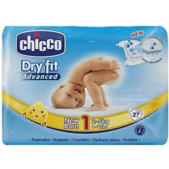 Chicco Dry Fit ADV Pannolino 2/5 Kg, 27 Pezzi