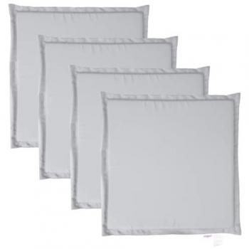 VidaXL Garten-Sitzkissen Set 4 Stück Hellgrau 45x45x2 cm