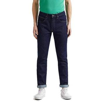 Straight-Jeans LEE Brooklyn Gr. 33, Länge 32, blau (rinse)