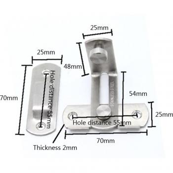 Accesorio de Hardware: Pestillo de Acero Inoxidable 90º