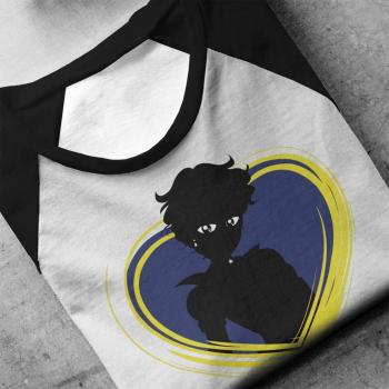 Cloud City 7 “Uranus Heart” Men’s Long Sleeve T-Shirt, Sailor Moon Design – White/Black