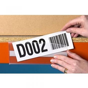 Clear Magnetic Ticket Holder for Shelving