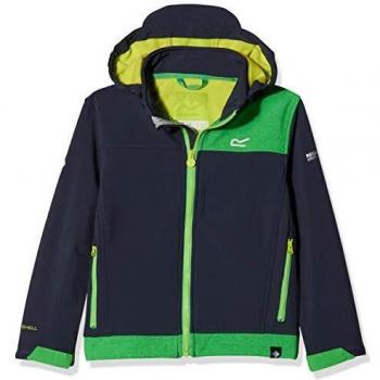 Regatta Astrox Soft Shell Enfant Mixte, Navy/Fairway, FR : L