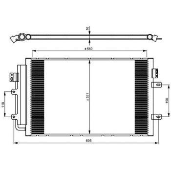 NRF 350083 Condensatore climatizzatore