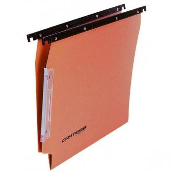 Cartelle sospese laterali Cartesio 33 cm fondo a V arancio 114 F BETA