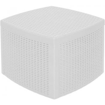 Báscula de Centro “Container” en Resina Dura, Blanco, 53x53x40