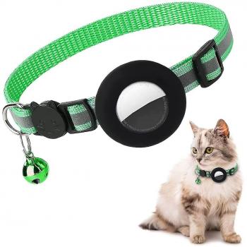 Collier AirTag pour chat en silicone résistant à l'eau