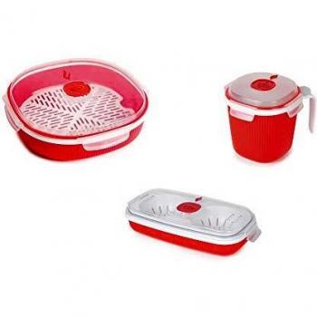 Snips Set 3 pz Contenitori cottura al microonde TempoZero, taglia unica