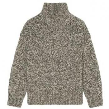 Marc O'Polo Melierter Pullover mit Stehkragen