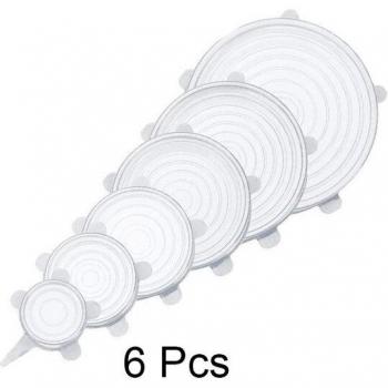 Couvercles élastiques en silicone pour récipients alimentaires