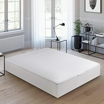 Royal Sleep Canapé Abatible, Fácil Apertura, Color Blanco, 150x190, Montaje y Retirada de Usado