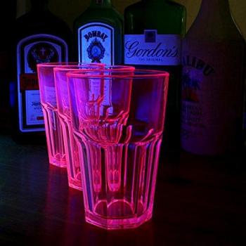 Elite Pink Polycarbonate Tumblers – 24 Pack – Neon Edition
