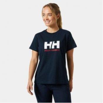Helly Hansen T-Shirt W Hh Logo T-Shirt 2.0 34465 Dunkelblau Regular Fit