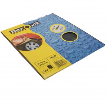 Flexovit Waterproof Sanding Sheets 230 x 280mm 1000G (25)