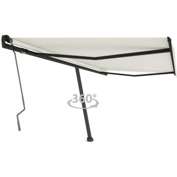 Auvent de terrasse manuel 450x350 cm crème