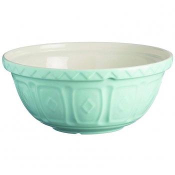 Mason Cash Stoneware Mixing Bowl, Color: Powder Blue, Size: 24 cm