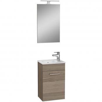 Mobile da bagno con specchio e illuminazione LED Mia, 39x61x28 cm, Cordoba