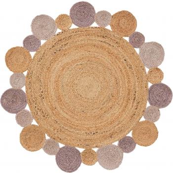 Tapis Rond Enfant Mauve 115 cm