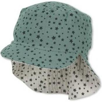 Casquette à visière réversible Sterntaler avec protection du cou vert foncé