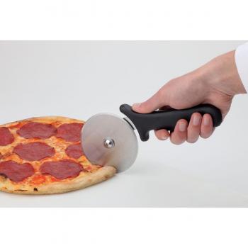 Rotella tagliapizza APS, 10 cm di diametro, per uso professionale, materiale: acciaio inox e plastica nera