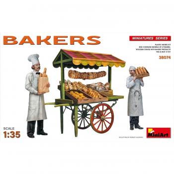 Bakker en Marktwagen Modelbouwset 1:35