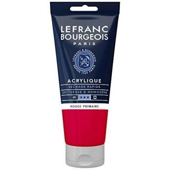 Peinture acrylique 80ml Rouge Primaire Lefranc Bourgeois