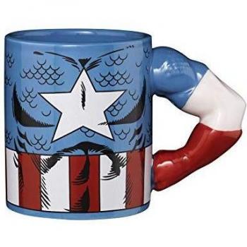 Luxus 3‑D Captain America Gaming‑Tasse mit Arm