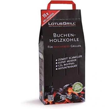 LotusGrill Buchenholzkohle 2,5 kg Beutel