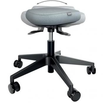 Leitz Active Hocker 65770095 – grau‑schwarz, höhenverstellbar