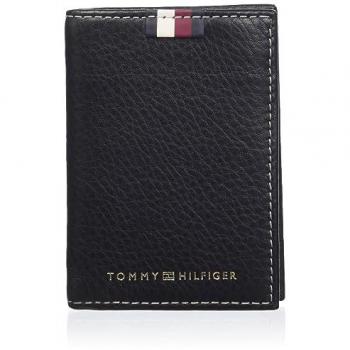 Cuir noir Tommy Hilfiger – porte-cartes et papiers