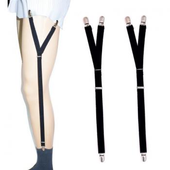 Y Style Elastic Leg Shirt Stays