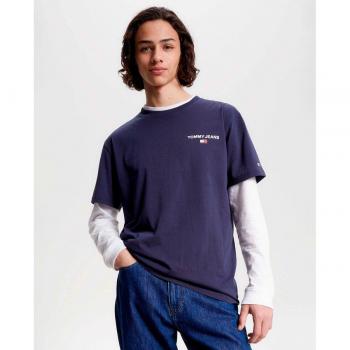 TOMMY HILFIGER DM0DM17712C87 Camisetas Manga corta Hombre Azul