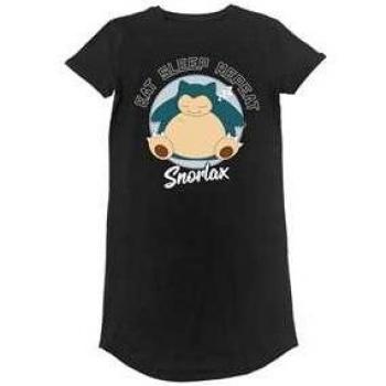 Miniabito Pokémon Snorlax – Riposa, Mangia, Ripeti – Donna XXL Nero