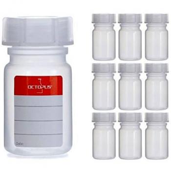 Laborflaschen 10x 50 ml Weithals mit Deckel