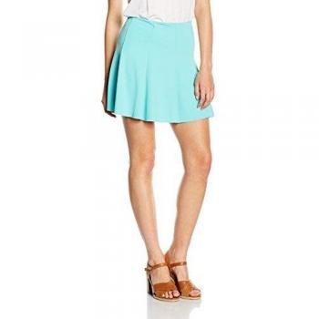 Solo Capri Minigonna a Campana, Falda para Mujer, Azul