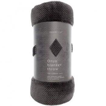 COUNTRY CLUB Onyx Throw Cover
