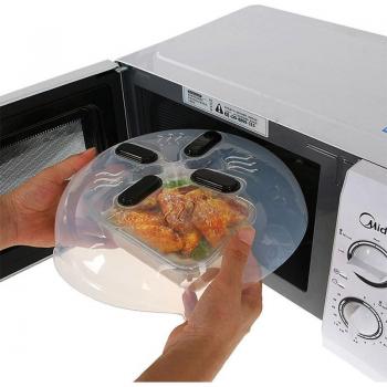 11.5in Microwave Lid with Steam Vent and Magnetic Design