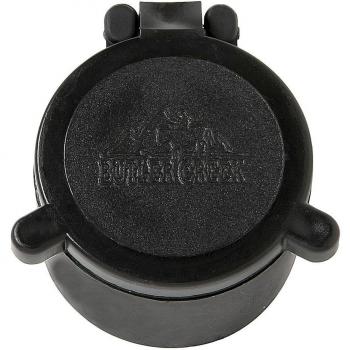 Bushnell Butler Creek Schutzkappe für Zielfernrohre (Flip‑Open), Schwarz – 30260