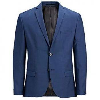 Jack & Jones Medieval Solaris Blazer (XS) – Navy Blue